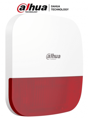 DAHUA DHI-ARA13-W2 - Sirena Inalámbrica para Exterior con Estrobo Rojo/ 110dB / Múltiples sonidos de Alarma/ IP65/ Alarma de Batería Baja/ - Image 1