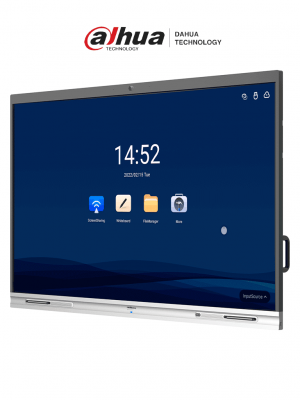DAHUA DHI-LCH65-MC410-B - Pantalla Interactiva 4k/UHD/ 65 Pulgadas/ Touch/ Android/ Resolucion de 3840 x 2160 Camara de 5 Megapixeles Integrada Ideal para Escuelas y Oficinas/ Brillo de 350 cd/m2 Microfono y Altavoces Integrados Case Metalico - Image 1