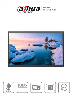 DAHUA DHI-LDH43-SAI200KD Pantalla de Señalización para pared 43"/ Panel Grado Industrial/ Carcasa Metálica/ Procesador 4 núcleos - Image 1