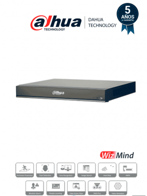 DAHUA DHI-NVR5216-16P-I/L - NVR de 16 Canales 4k/ WizMind/ 16 Puertos PoE/ H.265+/ 4  Canales de Reconocimiento Facial/ 20 Bases de Datos de Rostros/ 2 Bahías de Discos Duros/ Rendimiento de 320 Mbps/ 4&2 E&S de Alarma/ - Image 1