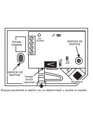 DSC AC100 - Detectores de Rotura de Cristal acústico omnidireccional cableado - Image 5