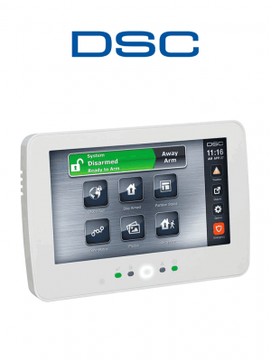 DSC HS2TCHPN - Teclado Cableado de Pantalla Táctil de 7’’ con Lector de Proximidad admite 128 zonas compatible con NEO - Image 1