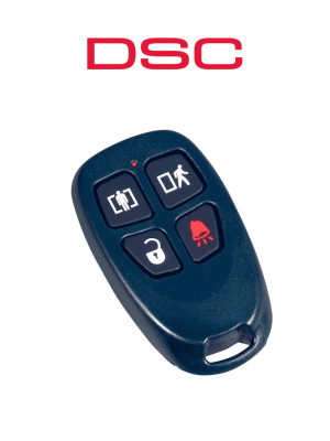 DSC WS4939 - Llavero de 4 botones programables Inalámbrico con frecuencia 433 Mhz compatibles con Power Series, Impassa y Maxsys - Image 1