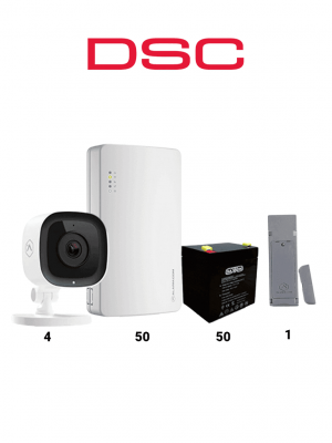 DSC SEM300 50 PACK - Paquete de 50 Comunicadores SEM300  Comunicador Dual, SIM/  IP para PowerSeries de Alarm.com , 50 baterías Saxxon 12V 4.5Ah CBAT45AH, 4 Cámaras de alarm.com ADC-V523X y 1 ADC-FLEX-100-MX-AT - Contacto Magnetico - Image 1