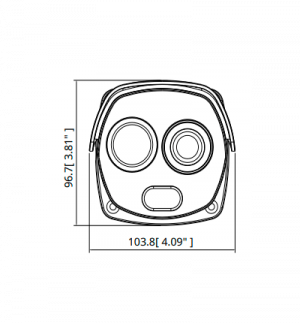 DAHUA TPC-BF3221P-TB7F8-HTM - Camara IP Bullet Térmica Híbrida/ Soporta Medición de Temperatura Corporal/ Precision de medicion +-.3 Grados con Blackbody/ Lente Termico 7mm/ 256x192 VOx uncooled/ Lente Óptico de 8mm/ IP67/ PoE/ ePoE - Image 2