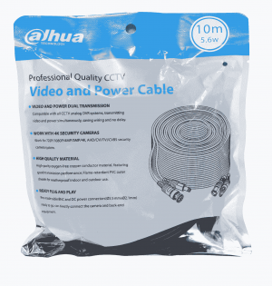 DAHUA DH-PFM942I-10-5 - Cable de 10 Metros Armado para Video y Energía/ Para Camaras Hasta 4k/ con Conectores BNC y de Energía/ Uso Exterior e Interior/ Cobre de Alta Pureza/ Soporta: AHD/CVI/TVI/CVBS/ - Image 2