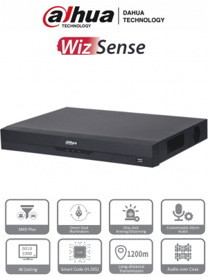 DAHUA XVR4232AN-I - DVR de 32 Canales de 1080p Lite/ WizSense/ H.265+/ Codificación IA/ 2 Bahías de Discos Duros/ 16 Canales con SMD Plus/ Busqueda Inteligente (Humanos y Vehiculos)/ Salidas de Video, HDMI & VGA - Image 1