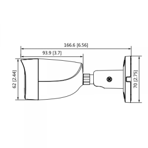 DAHUA HAC-HFW1231CM-28 - Camara Bullet 1080p/ Super Adapt/ Metalica/ Lente de 2.8mm/ WDR Real de 130 dB/ 107 Grados de Apertura/ 30 Mts de IR/ IP67/ Soporta CVI/AHD/TVI y CBVS/ Ideal para Contrastes de Luz/ - Image 3