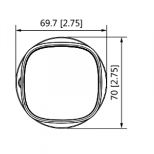 DAHUA HAC-HFW1200CN-A - Cámara Bullet 1080p/ Micrófono Integrado/  Lente de 2.8mm/ 30 Mts de Ir/ IP67/ Policarbonato/ CVI/CVBS/AHD/TVI/ BLC/HLC/DWDR - Image 3