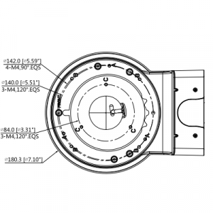 DAHUA DH-PFB211W - Brazo para Pared compatible con Cámaras Domo Modelos: HDBWxxExx, HDBWxxH-xx y - Image 4
