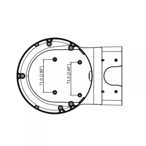 DAHUA DH-PFB211W - Brazo para Pared compatible con Cámaras Domo Modelos: HDBWxxExx, HDBWxxH-xx y - Image 3