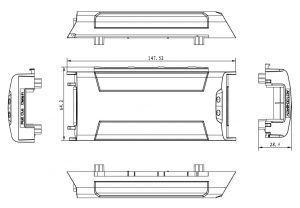 UTEPO UTP7201GEPSE60 - Inyector PoE 60W ideal para PTZ, High PoE, Gigabit Ethernet, AF/AT - Image 4