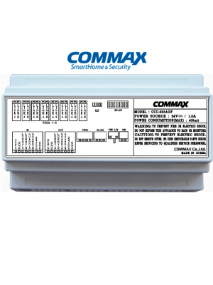 COMMAX CCU208AGF - Distribuidor de piso para sistema de audio portero departamental/ 8 Intercomunicadores AP2SAG / Conexión a 2 hilos / 24 VDC/ Sistema - Image 1