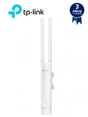 TP-LINK EAP110-OUTDOOR - Punto de acceso Omada con frecuencia 2.4 GHz N 300 para Exterior, con configuración Stand-Alone o por Controlador, además protección Exterior IP65 y alimentación PoE Pasivo 24 Vcc. - Image 1