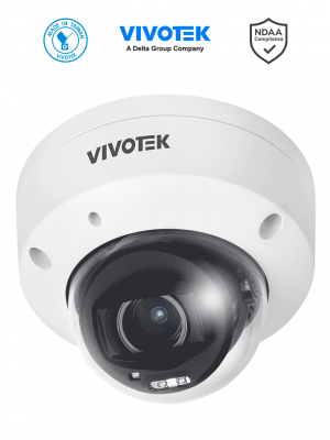 VIVOTEK FD9380-HTV-V2 - Cámara IP domo exterior 5 MP, lente varifocal remoto 2.7-13.5mm, Smart IR 30m, WDR Pro, Ciberseguridad Trend Micro, IA Smart search, Micrófono integrado, IP66/IK10, NDAA, ONVIF - Image 1
