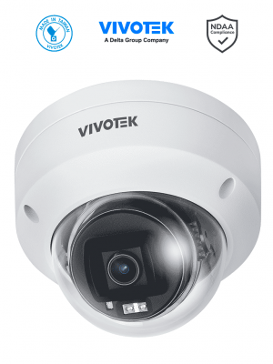 VIVOTEK FD9380-HV-V2 - Cámara IP domo exterior 5 MP, H.265, lente fijo 2.8mm, Smart IR 30m, WDR Pro, IA Smart Search, ciberseguridad Trend Micro, Ranura MicroSD, protección IP66/IK10, NDAA, ONVIF - Image 1