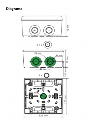 BOSCH F_FLM420RHVS - Modulo de dos reles de alta tension / Compatible panel 5000 - Image 3