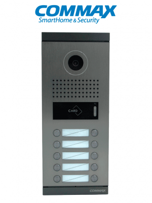 COMMAX DRC10MLRF1 - Frente de Calle Departamental para 10 Monitores con Conexión Directa de 4 Hilos y Apertura con Tarjeta Mifare o Monitor - Image 1