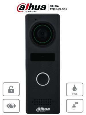 DAHUA VTO1000JM  - Frente de Calle Analogico Metalico/ Antivandalico IK07/ Exterior IP66/ Camara de 1.3 Megapixeles con DWDR/ Soporta Apertura Remota/ Indicador Led/ Múltiples Sonidos de Timbre/ Detección de Estado de la Puerta/ - Image 1