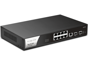 DRAYTEK VigorSwitch G2100 - Switch Gigabit administrable de 10 puertos, 8 puertos 10/100/1000Mbps, 2 SFP, 1 consola, capa 2 con funciones de capa 3 (DHCP, enrutamiento VLAN), interfaz web y prevención de conflictos IP - Image 2