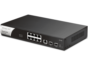 DRAYTEK VigorSwitch G2100 - Switch Gigabit administrable de 10 puertos, 8 puertos 10/100/1000Mbps, 2 SFP, 1 consola, capa 2 con funciones de capa 3 (DHCP, enrutamiento VLAN), interfaz web y prevención de conflictos IP - Image 3