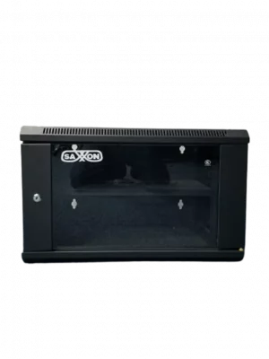 SAXXON SXR6U5406A - Gabinete de Pared Negro / 6UR / Puerta de Vidrio Templado / Dimensiones útiles: Alto 37 x ancho 53 x profundidad 40 cm - Image 3