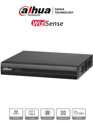 DAHUA XVR1B16H-I - DVR de 16 Canales de 5 Megapixeles Lite/ WizSense/ Cooper-I/ H.265+/ 16 Canales Analogos + 8 IP/ Hasta 24 Canales IP/ SMD Plus/ / 1 Sata de Hasta 16 TB/ Soporta CVI/AHD/TVI/ CVBS e IP/ Funciones POS/ - Image 1