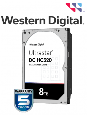 WESTERN HUS728T8TALE6L4 - Disco duro de 8 TB HC320 / Serie ULTRASTAR / Recomendado para servidores / Videovigilancia / Sin limite de bahias / 7200RPM / SATA 3 / 6GBS / 256MB - Image 1