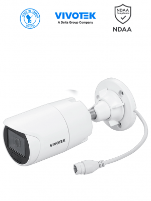 VIVOTEK IB833-HV - Camara IP Bullet Vortex Premium Series, 5 Megapixeles, IR 30mts , WDR Pro, Lente Fijo 3.6 mm , Advance AI, Deep Search, Microfono Integrado, Protección IP66, IK10, NDAA, Almacenamiento interno 256GB - Image 1