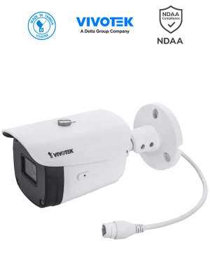 VIVOTEK IB9388-HT - Cámara IP bullet exterior 5 MP, lente varifocal remoto 2.8-12mm, H.265, Smart IR 30m, WDR Pro, SNV, ciberseguridad Trend Micro, Smart Stream III, IP66, IK10, NDAA, ONVIF. - Image 1