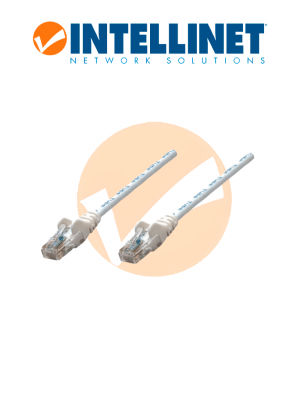INTELLINET 341943 - Cable de red, Cat6, UTP RJ45 Macho / RJ45 Macho, 1.0 m, Blanco - Image 1