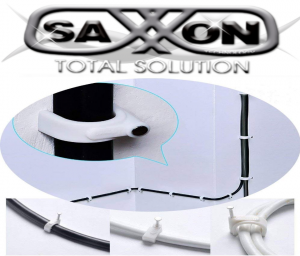SAXXON GRA955B - Bolsa de 50 grapas de pared/ Color blanco/Diametro: 6mm / Con clavo de 3/4 para concreto de alta resistencia - Image 2