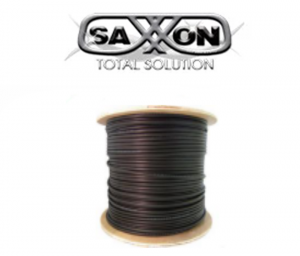 SAXXON OFTPCAT6COPEXT - Bobina de Cable FTP Cat6 100% Cobre/ 305 Metros/ Blindado/ Color Negro/ Uso Exterior/ Ideal para Cableado de Redes de Datos y Video/ Cert ISO9001/ UL / RoSH/ - Image 3