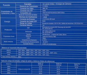 UTEPO UTP101PVHD12 - Par de transceptores 4K para video y energía, con entradas RJ45, 4K hasta 150m con CVI, 4MP y 2MP hasta 250m - Image 3