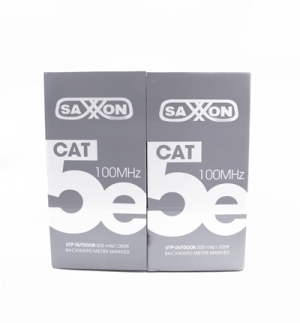 SAXXON OUTPCAT5ECOPEXT - Bobina de Cable UTP Cat5e 100% Cobre/ 305 Metros/ Exterior con Doble Forro/ Color Negro/ Ideal para Cableado de Redes de Datos y Video/ - Image 3