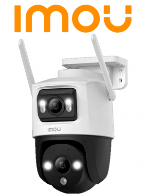 IMOU Cruiser Dual 10MP (IPC-S7XN-10M0WED ) - Cámara IP PT Dual Wifi Full Color con lente Fijo de 5 Megapixeles + Lente PT 5 Megapixeles. Cuenta con 30 m de Iluminación Nocturna y Audio Bidireccional con micrófono y tecnología IMOU Sense - Image 1