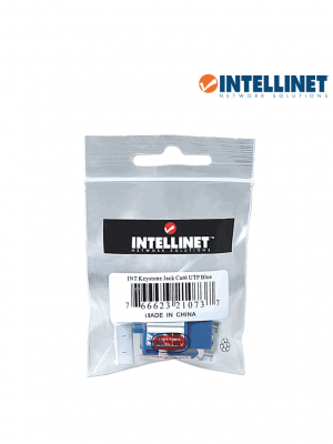 INTELLINET 210737 - Jack RJ45 CAT6 Keystone / de impacto 110 / color azul - Image 2