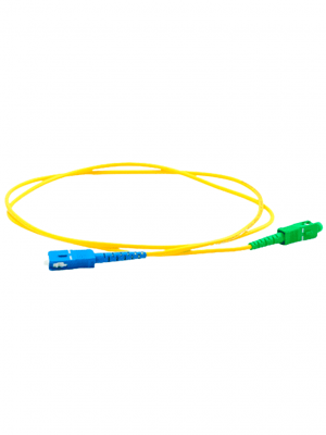 TCE - LMN-FO-SCU-SCA-02 - Jumper SC UPC-SC APC Monomodo / Simplex 2 mm / 2 metros / Amarillo - Image 1