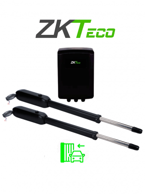 ZKSW400DC - Kit de Pistones de Aluminio Antioxidante, Para Puertas Abatibles de Doble Servicio, Soporta 400 kg por Puerta, Instalación Sencilla sin Soldadura, Accesorios Incluidos, Alimentación 110V - Image 1