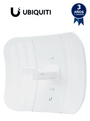 UBIQUITI LiteBeam M5 LBE-M5-23 - Radio (CPE) airMAX M5 operando en 5 GHz (5150 - 5875 MHz) con antena integrada de 23 dBi y potencia de transmisión de 25 dBm. Cuenta con 1 puerto Ethernet (10/100), ofrece un rendimiento de hasta 100 Mbps. - Image 1
