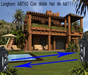 IHORN ABT60- Detector por doble haz de luz (fotocelda) / Distancia hasta 60 Mts / Velocidad de respuesta 50mS / 12 VDC compatible con paneles IHORN / RISCO / DSC / BOSCH - Image 2