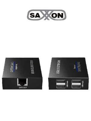 SAXXON LKV100USB - Extensor USB/ 1 Puerto USB de Entrada/ Permite Extender hasta 4 puertos USB de Salida/ Hasta 150m con cable CAT6Com patible con Windows & MAC & Linux - Image 1