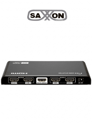 SAXXON LKV314HDR-V3.0 - Divisor HDMI 4K con 1 entrada y 4 salidas, resolución 4K x 2K Ultra HD y 1080P Full HD, soporta HDR, salidas de video combinadas en 4K y 1080P, con alcance de hasta 10 metros en entrada y salidas. - Image 1