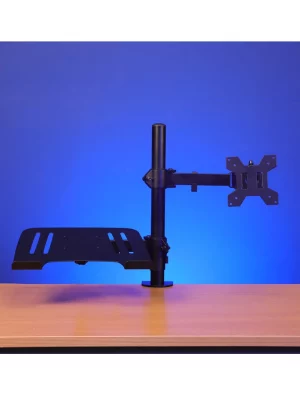 TCE LMG25NB - Soporte de Escritorio Combinado para Monitor de 13" a 32" y Laptop de 10 a 17" , Carga Máxima Monitor 8Kg ,  Ajuste de Inclinación y Rotación - Image 3