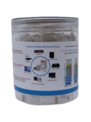 TCE LN-NET-RJCAT5E-30u - Bote con 100 Plugs RJ45 Cat5e, Sin Blindaje, Chapado en Oro 30 Micras, Conector Modular para Redes Ethernet y Cableado Estructurado - Image 4