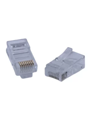 TCE LN-NET-RJCAT5E-30u - Bote con 100 Plugs RJ45 Cat5e, Sin Blindaje, Chapado en Oro 30 Micras, Conector Modular para Redes Ethernet y Cableado Estructurado - Image 3