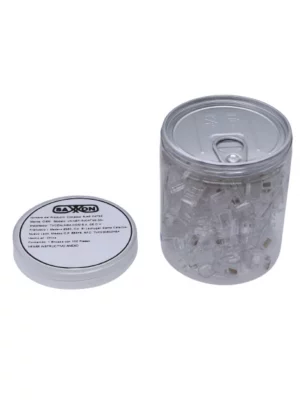 TCE LN-NET-RJCAT5E-30u - Bote con 100 Plugs RJ45 Cat5e, Sin Blindaje, Chapado en Oro 30 Micras, Conector Modular para Redes Ethernet y Cableado Estructurado - Image 2