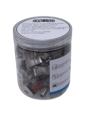 TCE LN-NET-RJCAT5EB-30u - Bote con 100 Plugs RJ45 Cat5e Blindado, Chapado en Oro 30 Micras, Conector Modular para Redes Ethernet y Cableado Estructurado - Image 1