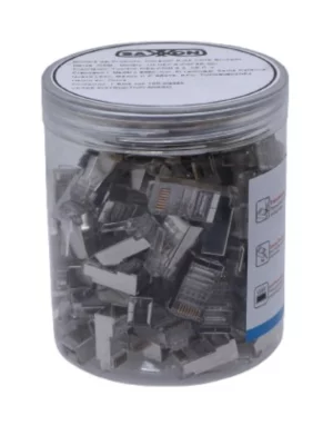 TCE LN-NET-RJCAT6B-30u - Plug Modular RJ45 Cat6 Blindado, Chapado en Oro 30 Micras, Alta Velocidad, Conector 8P8C para Redes Ethernet y Cableado Estructurado - Image 1