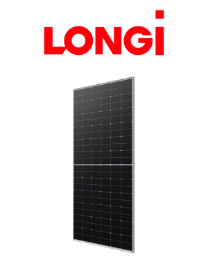 Modulo solar LONGI HIMO 7 Bifacial - LR8-66HDG - 615W - Módulo Solar 615W / Bifacial / HALF CELL / Marco de aleación de aluminio anodizado / 132 Celdas / Conector MC4 / Protección IP68 - Image 1